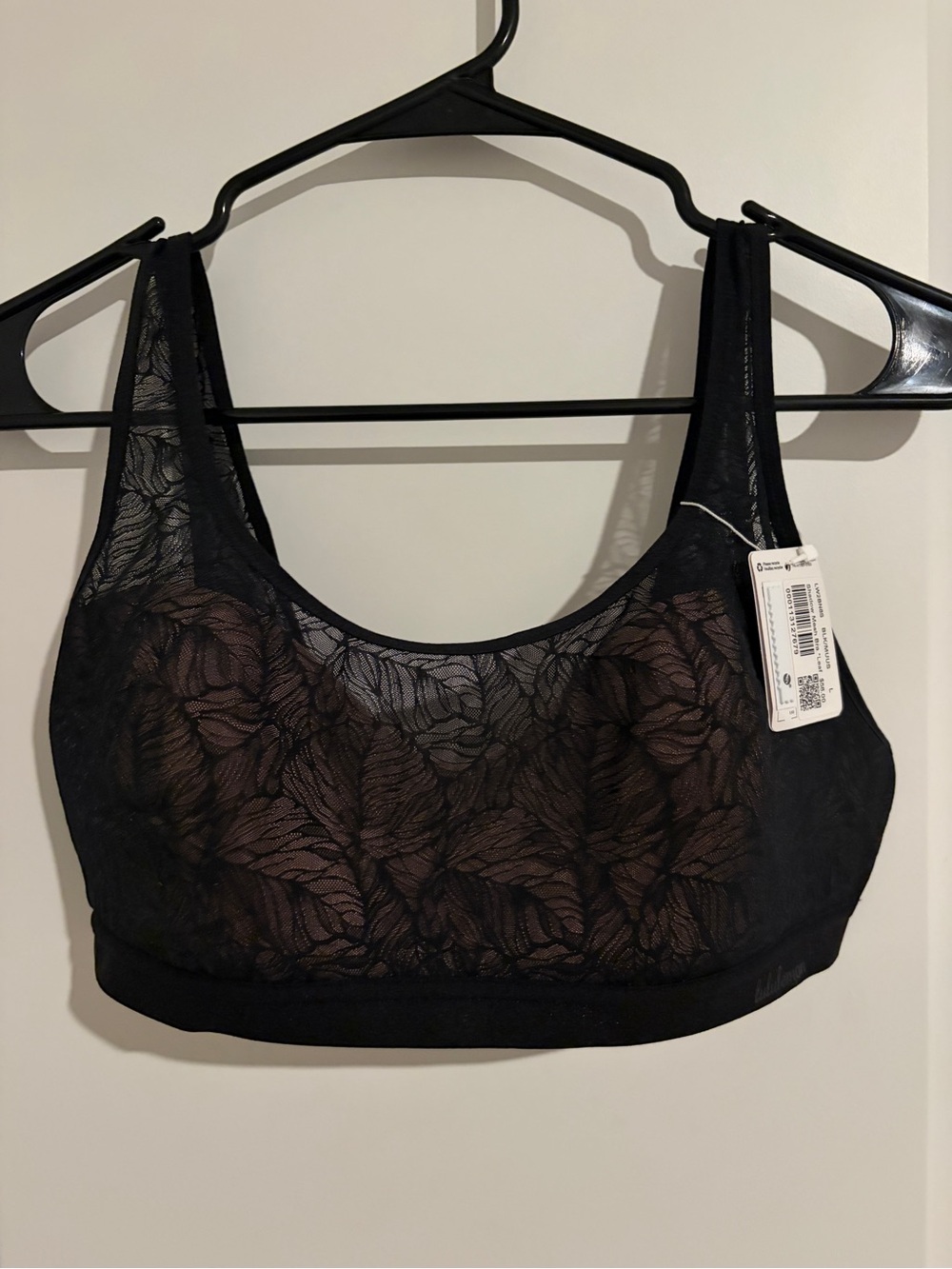 lululemon athletica Shadow Mesh Leaf Bra - Black